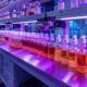 a dynamic pharmaceutical laboratory showcasing vibrant vials and equipment, illuminated by soft, focused lighting to symbolise the potential for profitable growth in the pcd pharma franchise.
