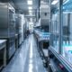 a sleek and modern pharmaceutical facility, gleaming under bright, sterile lights, showcases rows of sophisticated equipment and vibrant vials, embodying the cutting-edge innovation of a pcd franchise company.